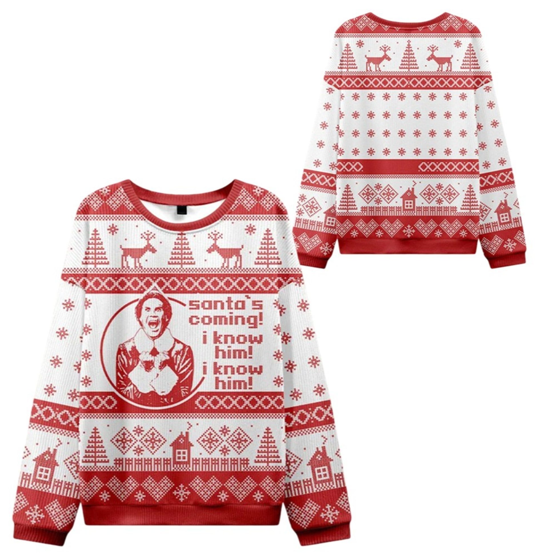 2026 Christmas Santa's Coming Movie Ugly Sweater - Moonbestprint
