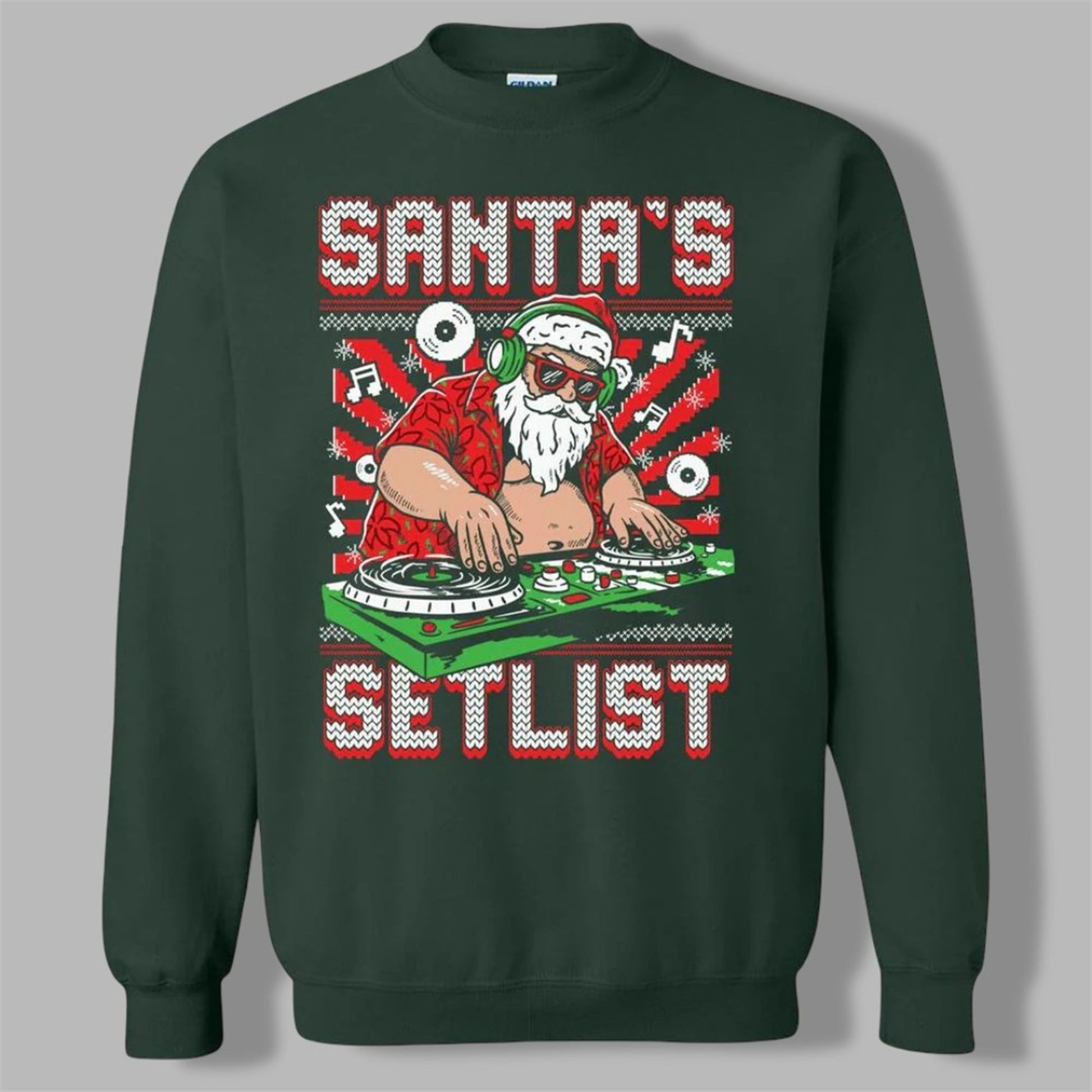 2026 Christmas Santa's Setlist Ugly Sweater - Moonbestprint