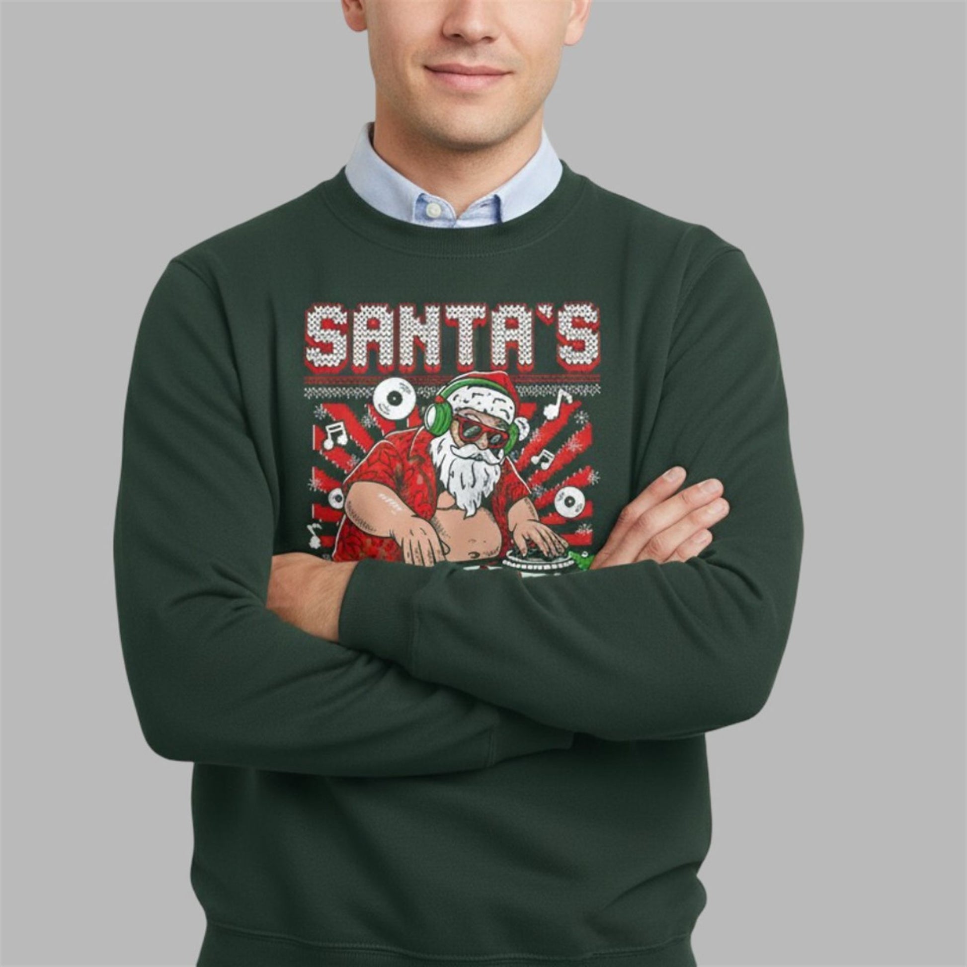 2026 Christmas Santa's Setlist Ugly Sweater - Moonbestprint