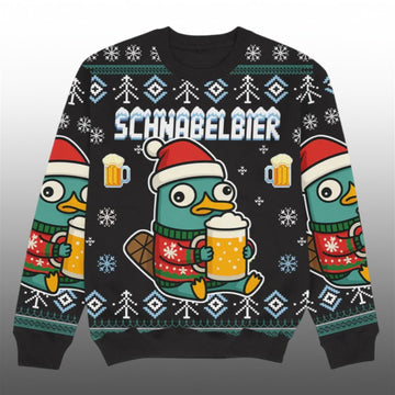 2026 Christmas Schnabel Bier Ugly Sweater - Moonbestprint
