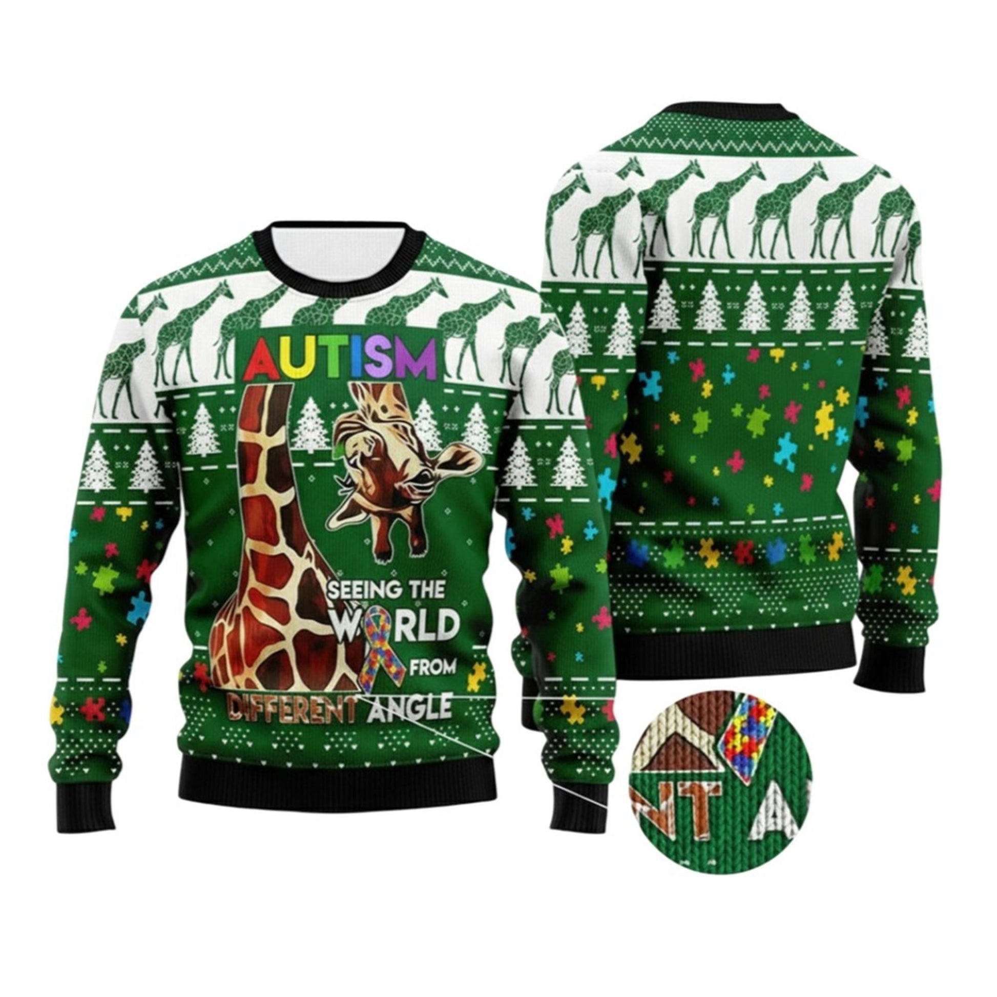 2026 Christmas Seeing The World From A Different Angle Ugly Sweater - Moonbestprint