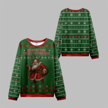 2026 Christmas Sees You When You're Bad Ugly Sweater - Moonbestprint
