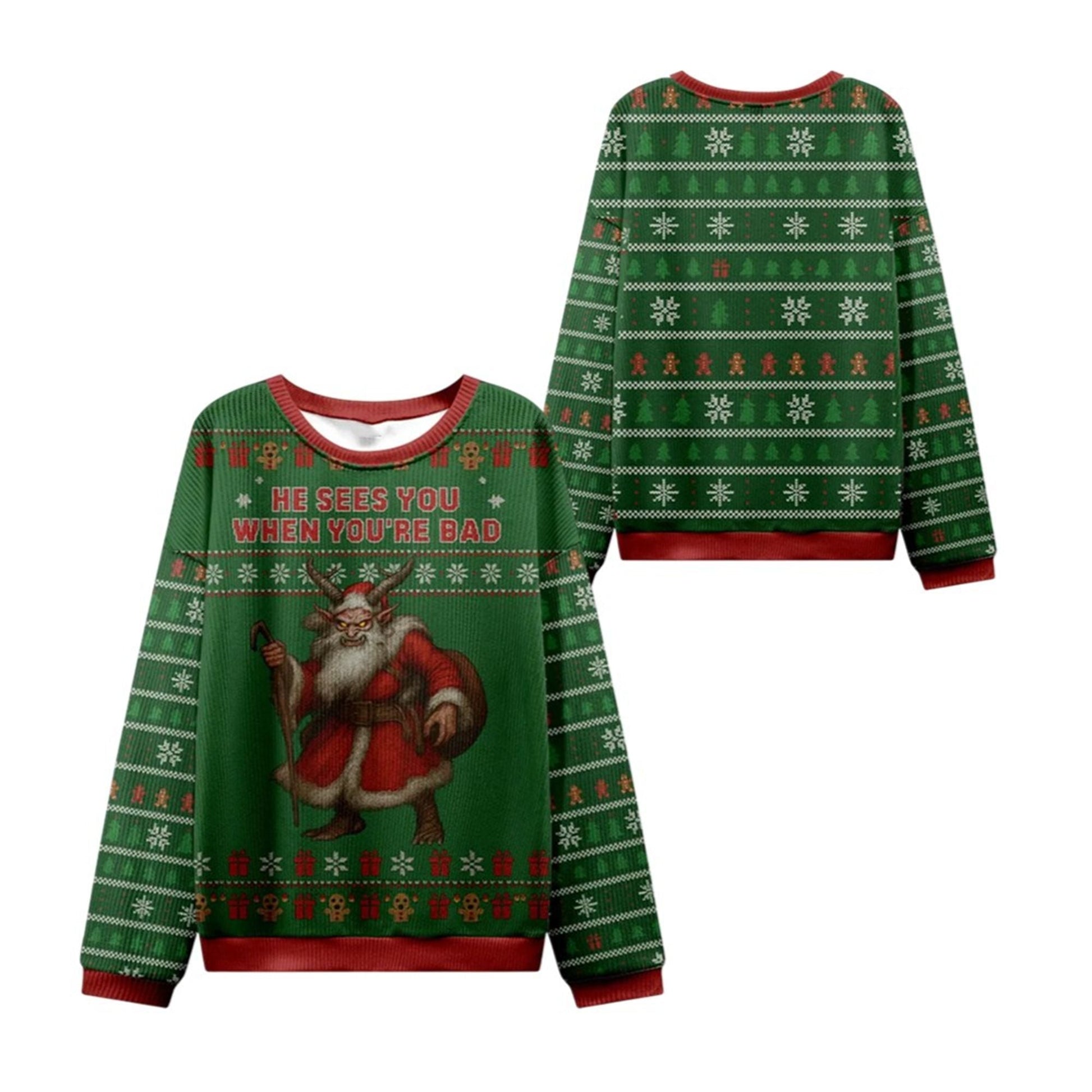 2026 Christmas Sees You When You're Bad Ugly Sweater - Moonbestprint