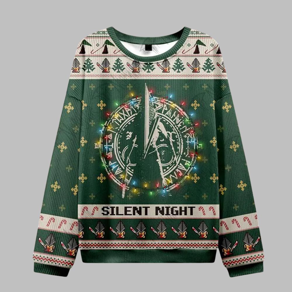 2026 Christmas Silent Night Ugly Christmas Sweater - Moonbestprint