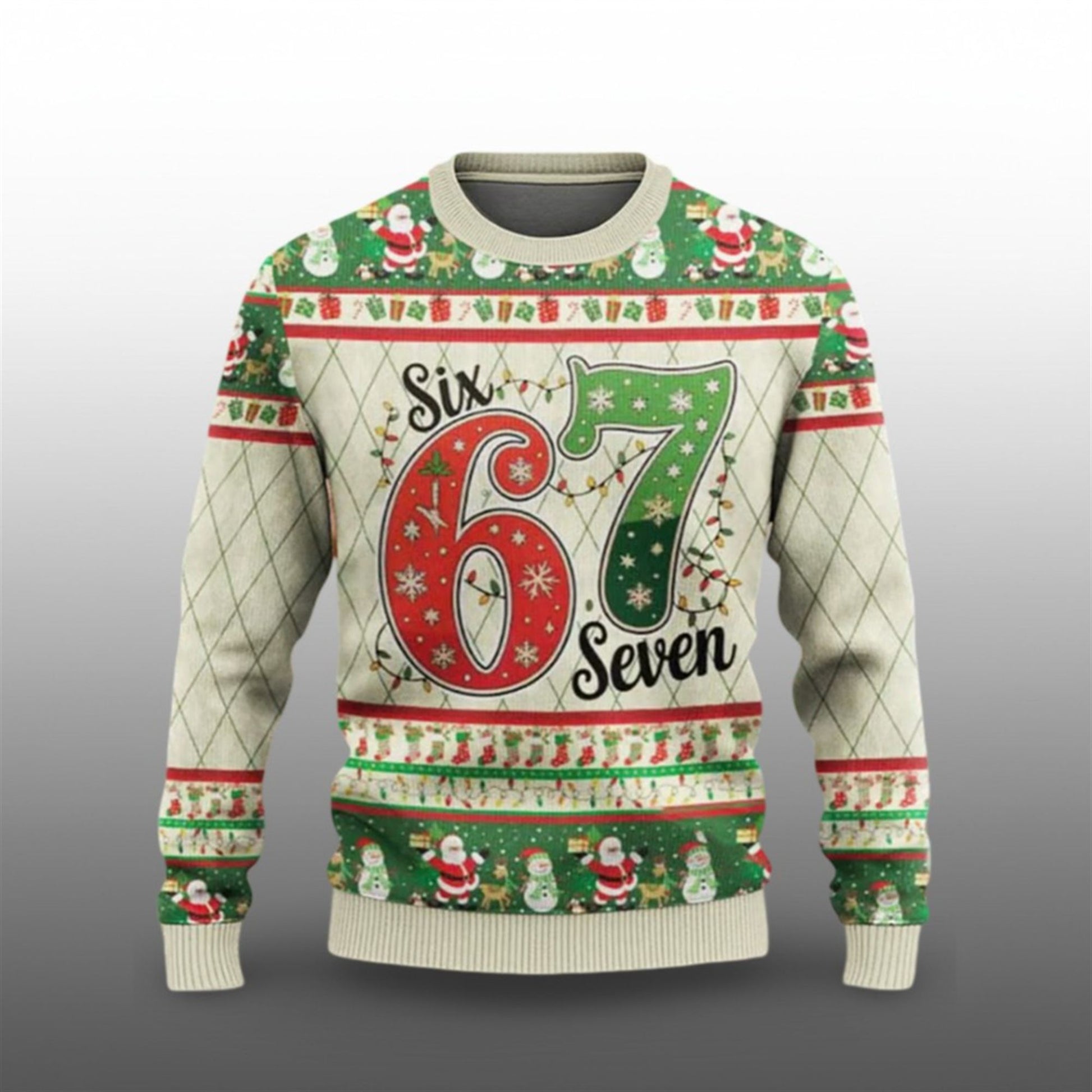 2026 Christmas Six Seven 67 Ugly Sweater - Moonbestprint