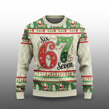 2026 Christmas Six Seven 67 Ugly Sweater - Moonbestprint