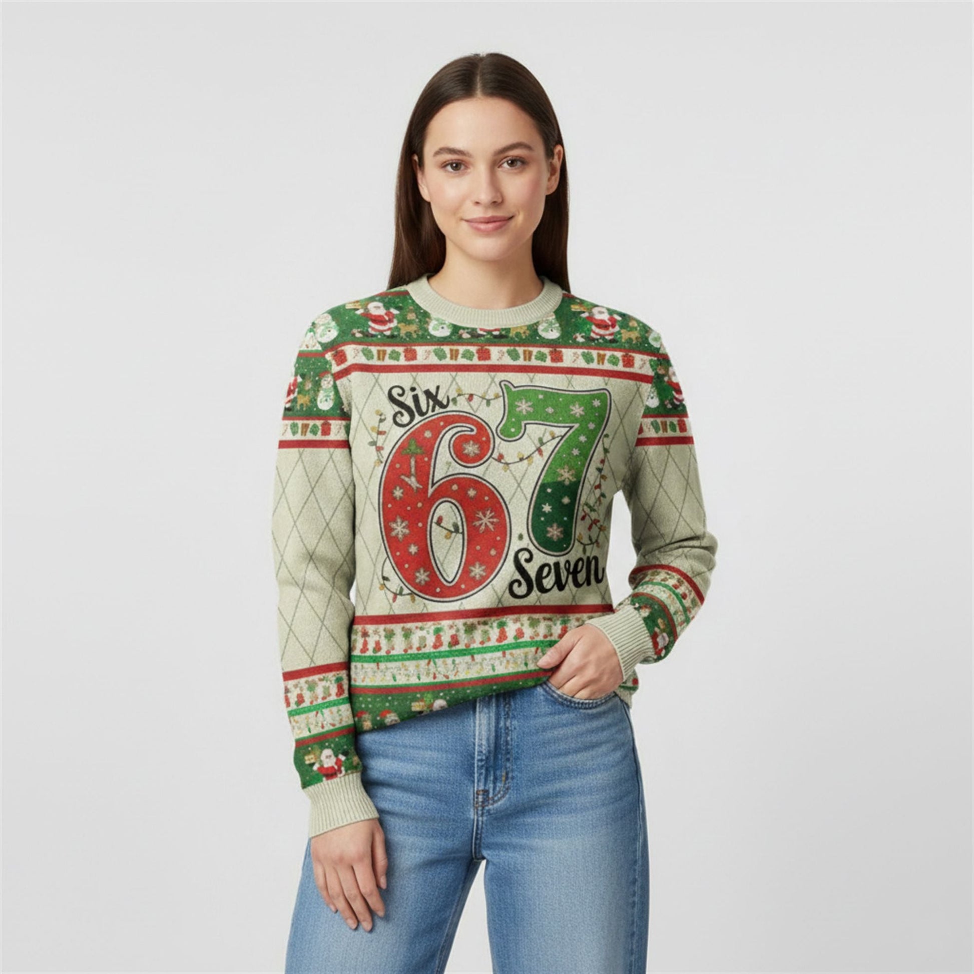 2026 Christmas Six Seven 67 Ugly Sweater - Moonbestprint