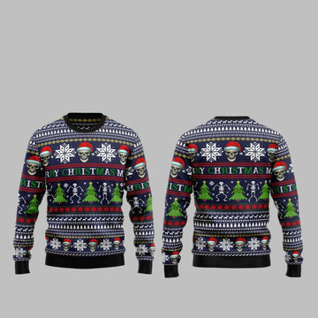 2026 Christmas Skull Christmas Ugly Christmas Sweater - Moonbestprint