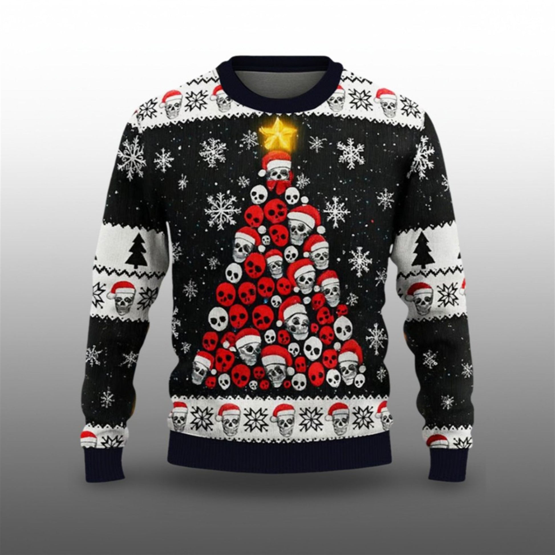 2026 Christmas Skull Tree Christmas Ugly Sweater - Moonbestprint