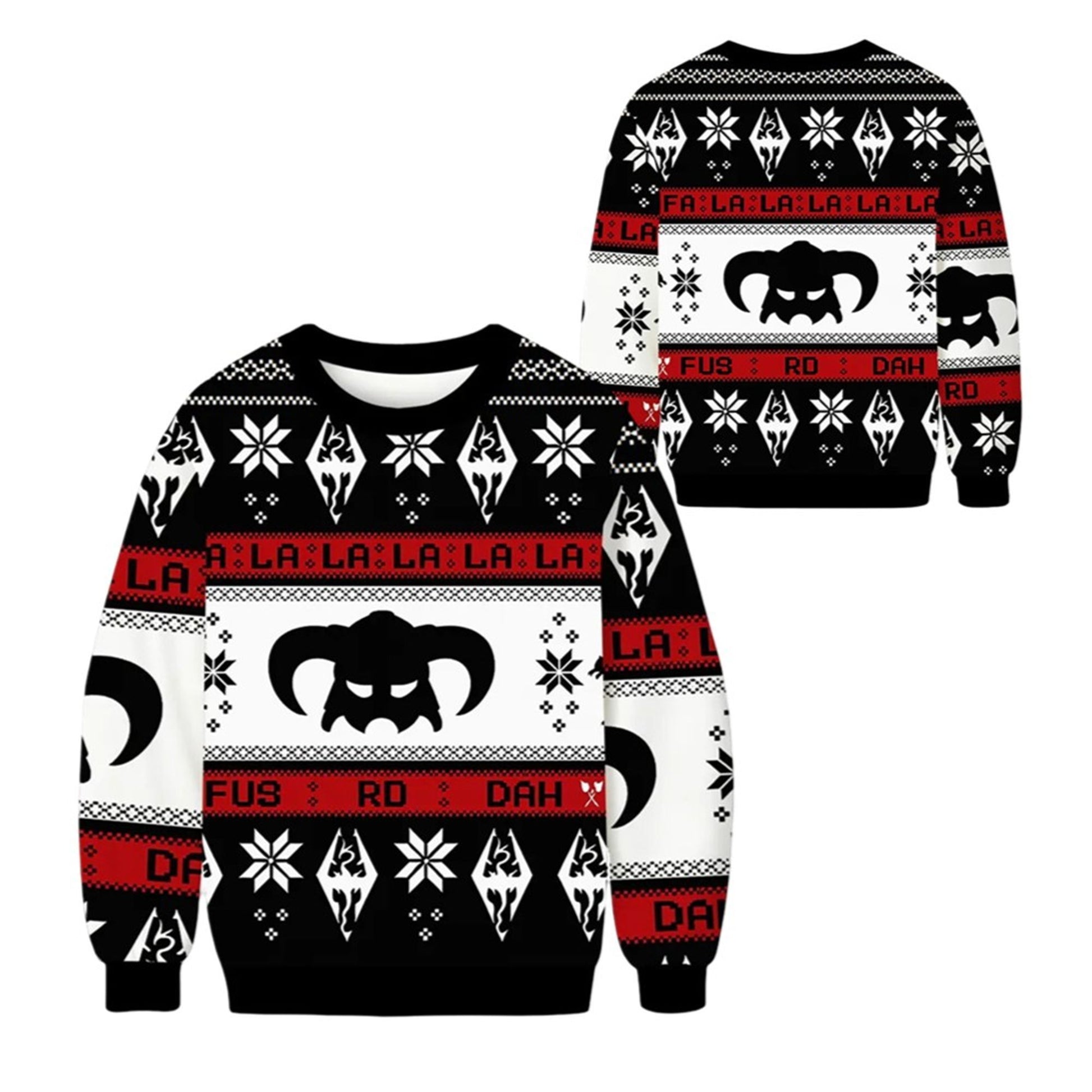 2026 Christmas Skyrim Fusrodah Ugly Sweater - Moonbestprint