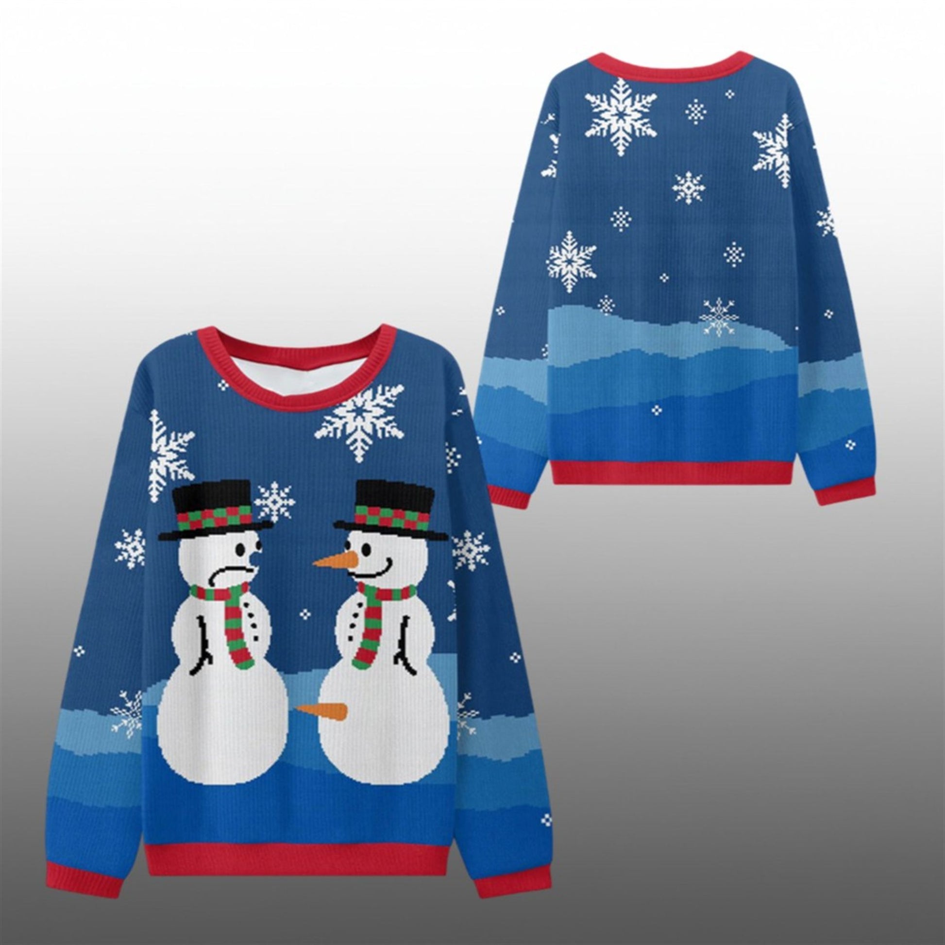 2026 Christmas Snowman Carrot Envy Ugly Sweater - Moonbestprint