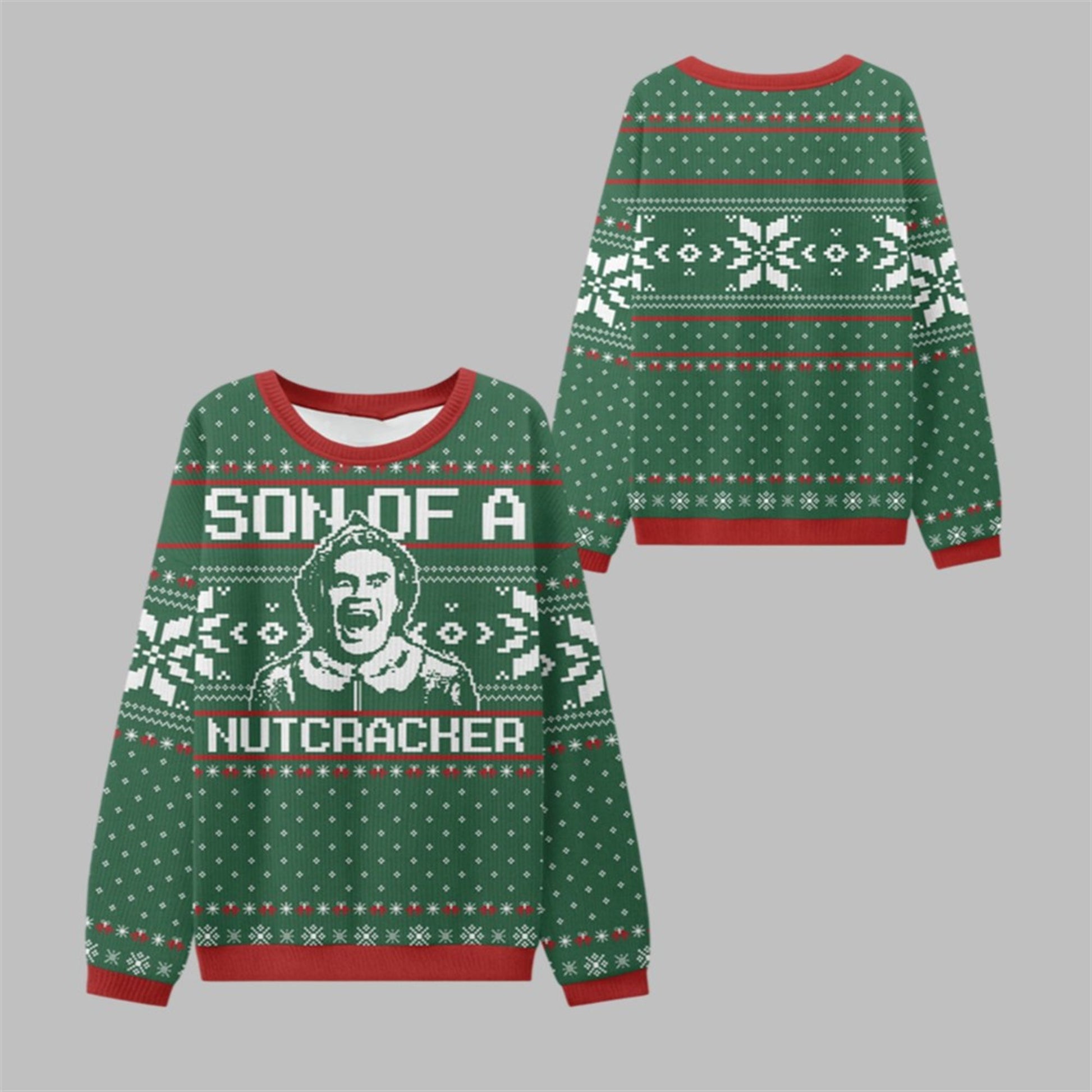 2026 Christmas Son of a Nutcracker Ugly Sweater - Moonbestprint