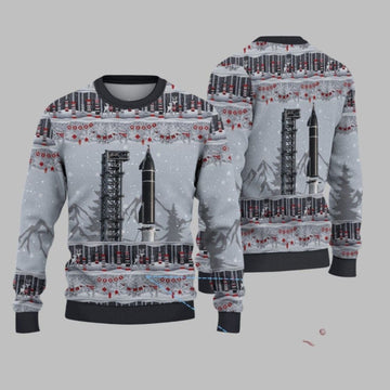 2026 Christmas SpaceX Starship Ugly Sweater - Moonbestprint