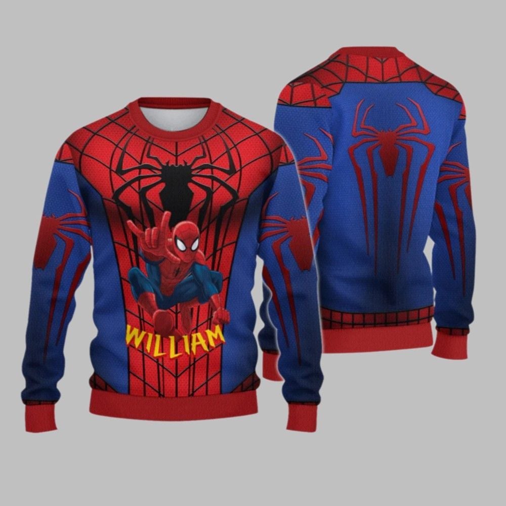 2026 Christmas Spider Hero Christmas Ugly Sweatshirt - Moonbestprint