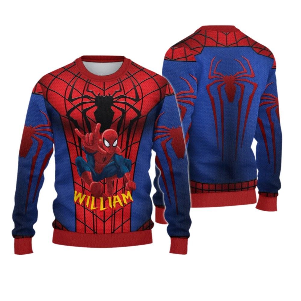 2026 Christmas Spider Hero Christmas Ugly Sweatshirt - Moonbestprint
