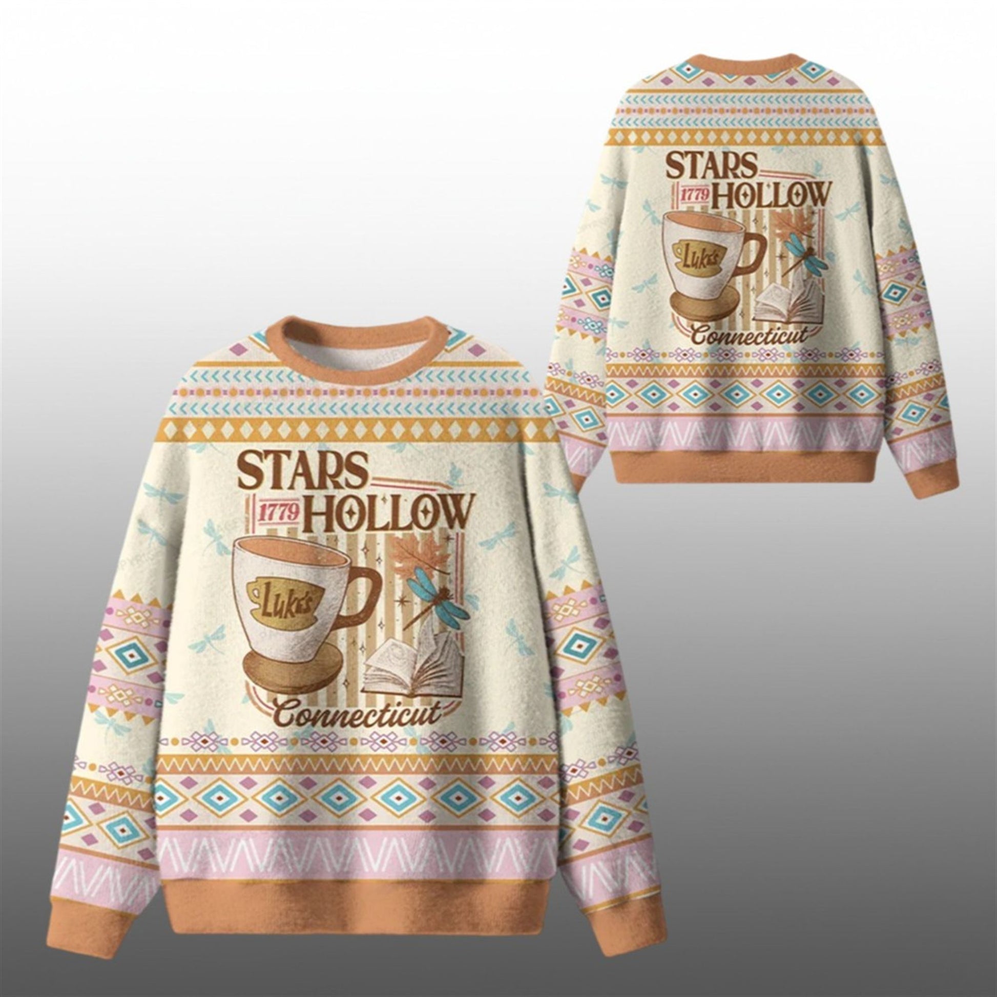 2026 Christmas Stars Hollow 1779 Connecticut Ugly Sweater - Moonbestprint