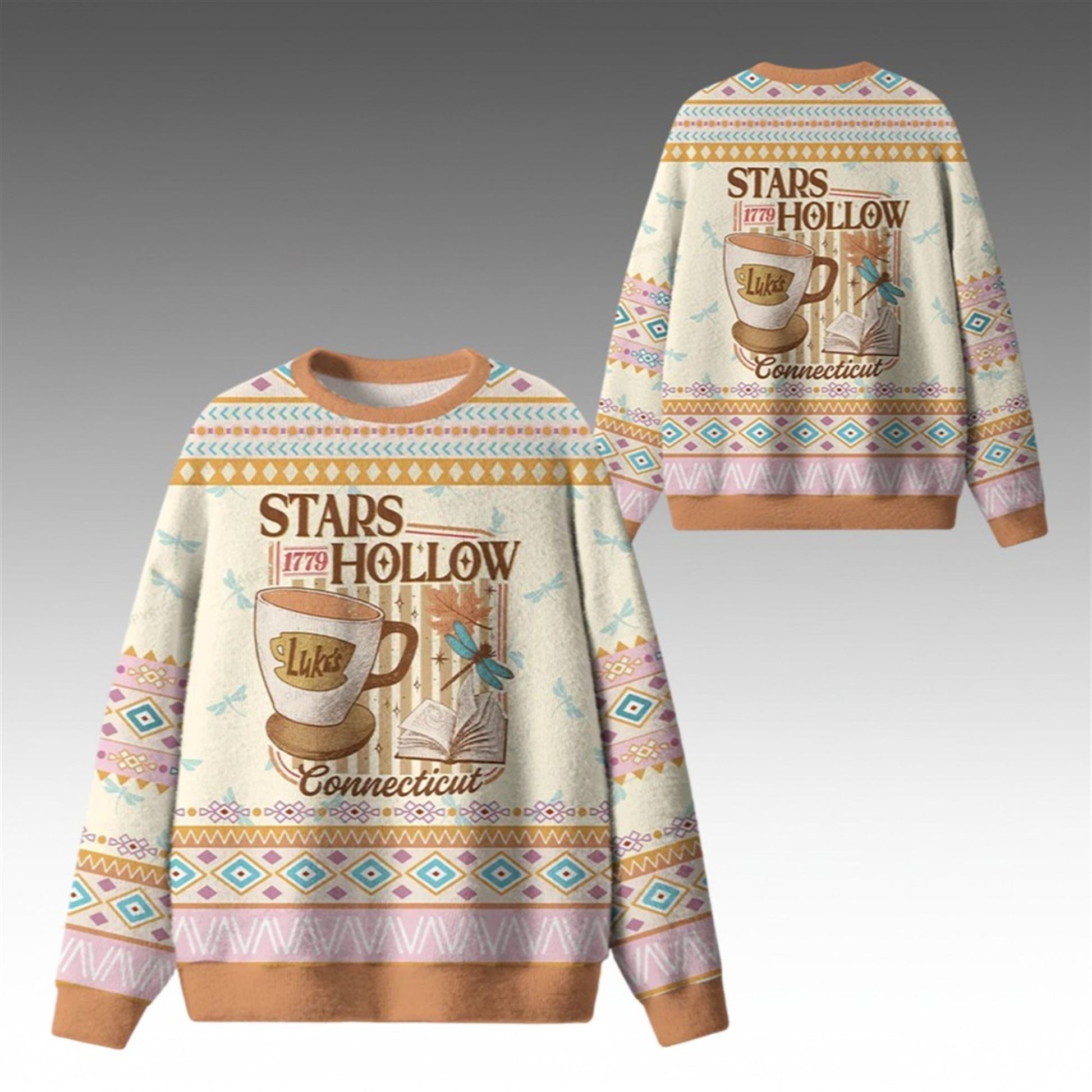 2026 Christmas Stars Hollow 1779 Connecticut Ugly Sweater - Moonbestprint