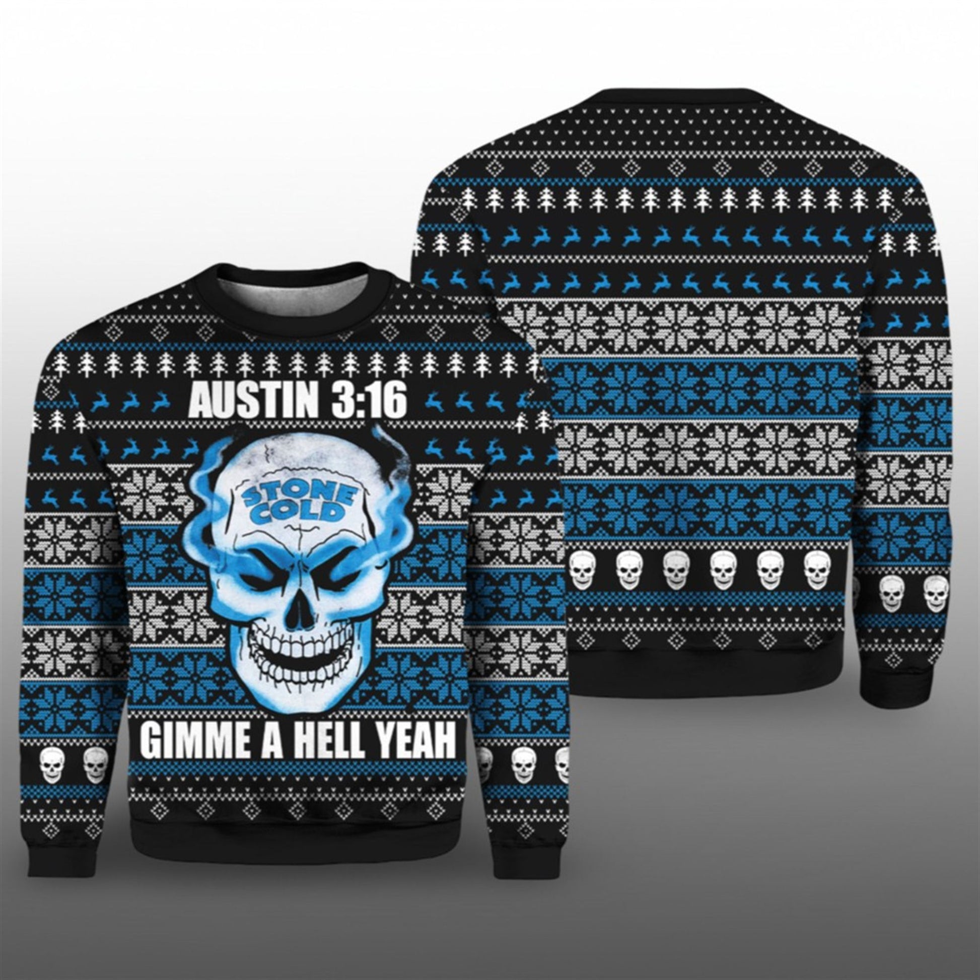 2026 Christmas Stone Cold Steve Austin 3 16 Ugly Sweater - Moonbestprint