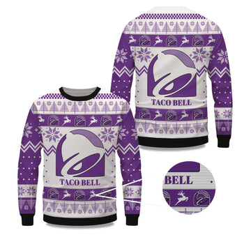 2026 Christmas Taco Bell Ugly Sweater Moonbestprint