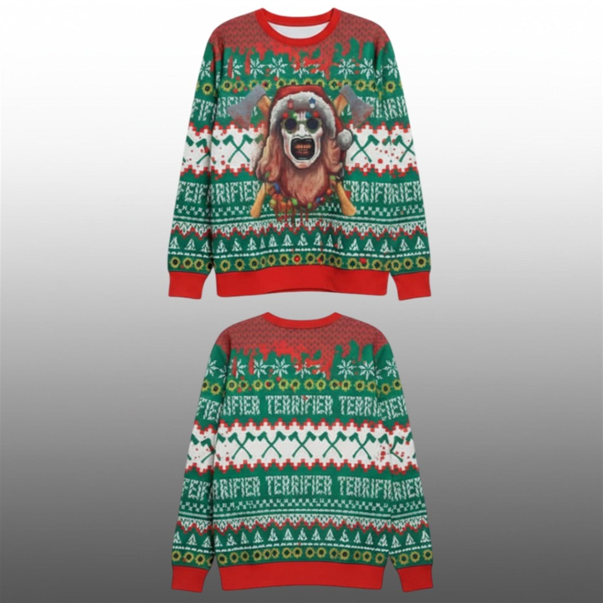 2026 Christmas Terrifier Ugly Christmas Sweater - Moonbestprint