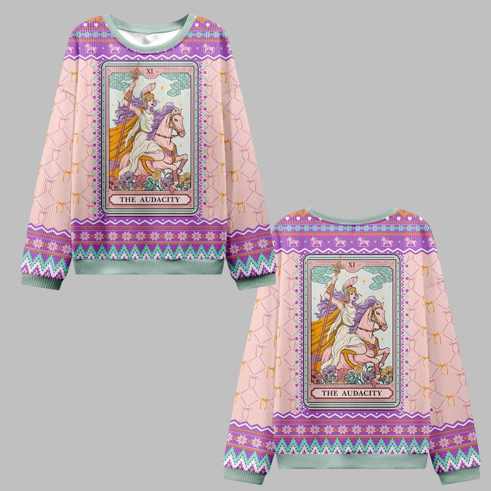 2026 Christmas The Audacity Goddess Ugly Christmas Sweater - Moonbestprint
