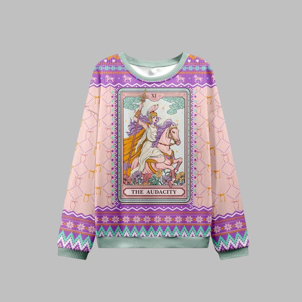 2026 Christmas The Audacity Goddess Ugly Christmas Sweater - Moonbestprint