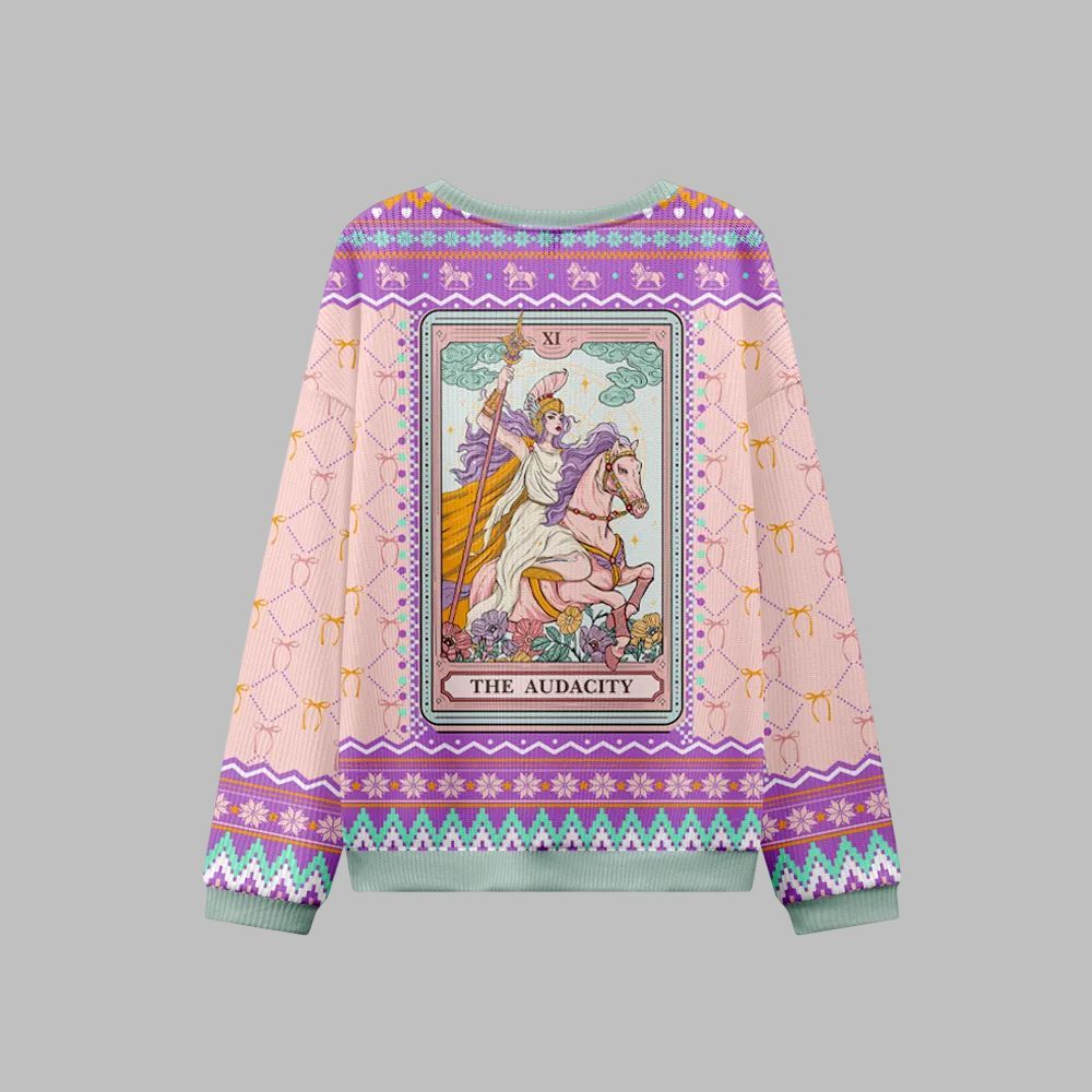 2026 Christmas The Audacity Goddess Ugly Christmas Sweater - Moonbestprint