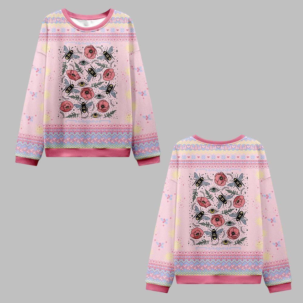 2026 Christmas The Bee's Knees Ugly Christmas Sweater - Moonbestprint