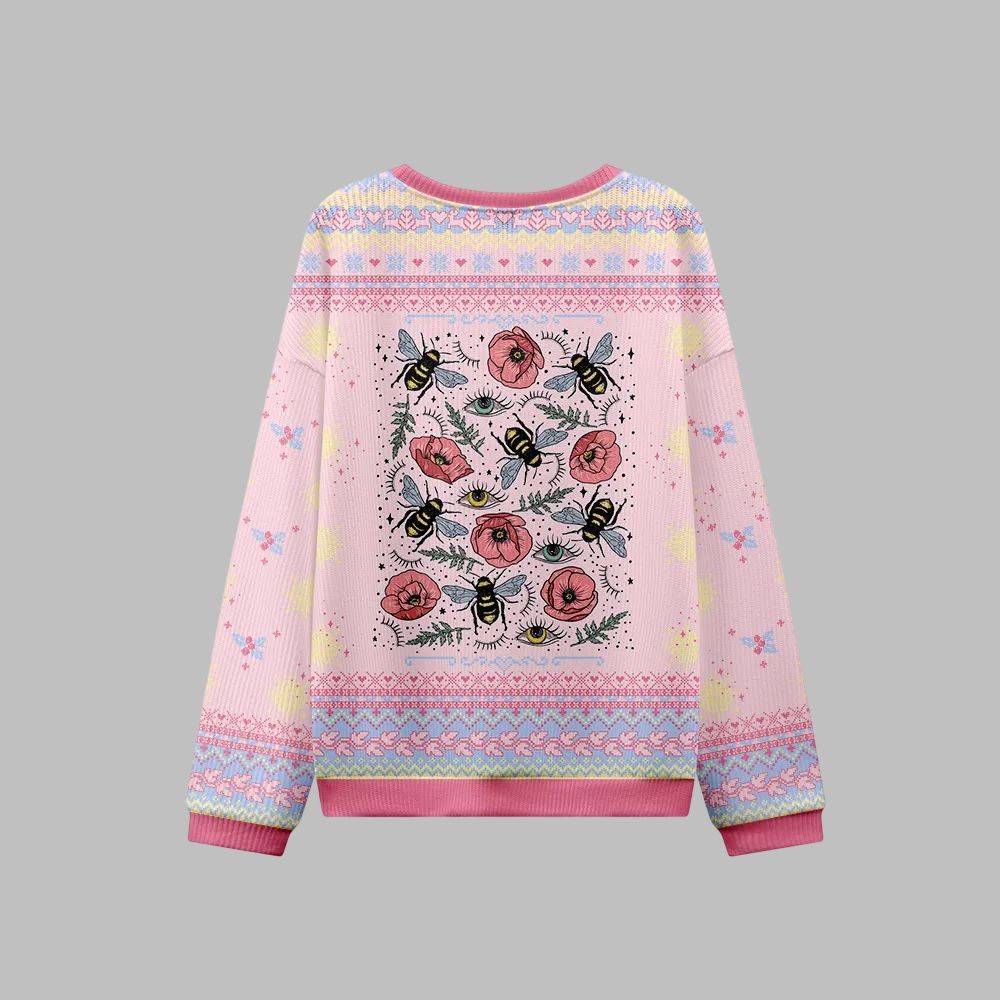 2026 Christmas The Bee's Knees Ugly Christmas Sweater - Moonbestprint