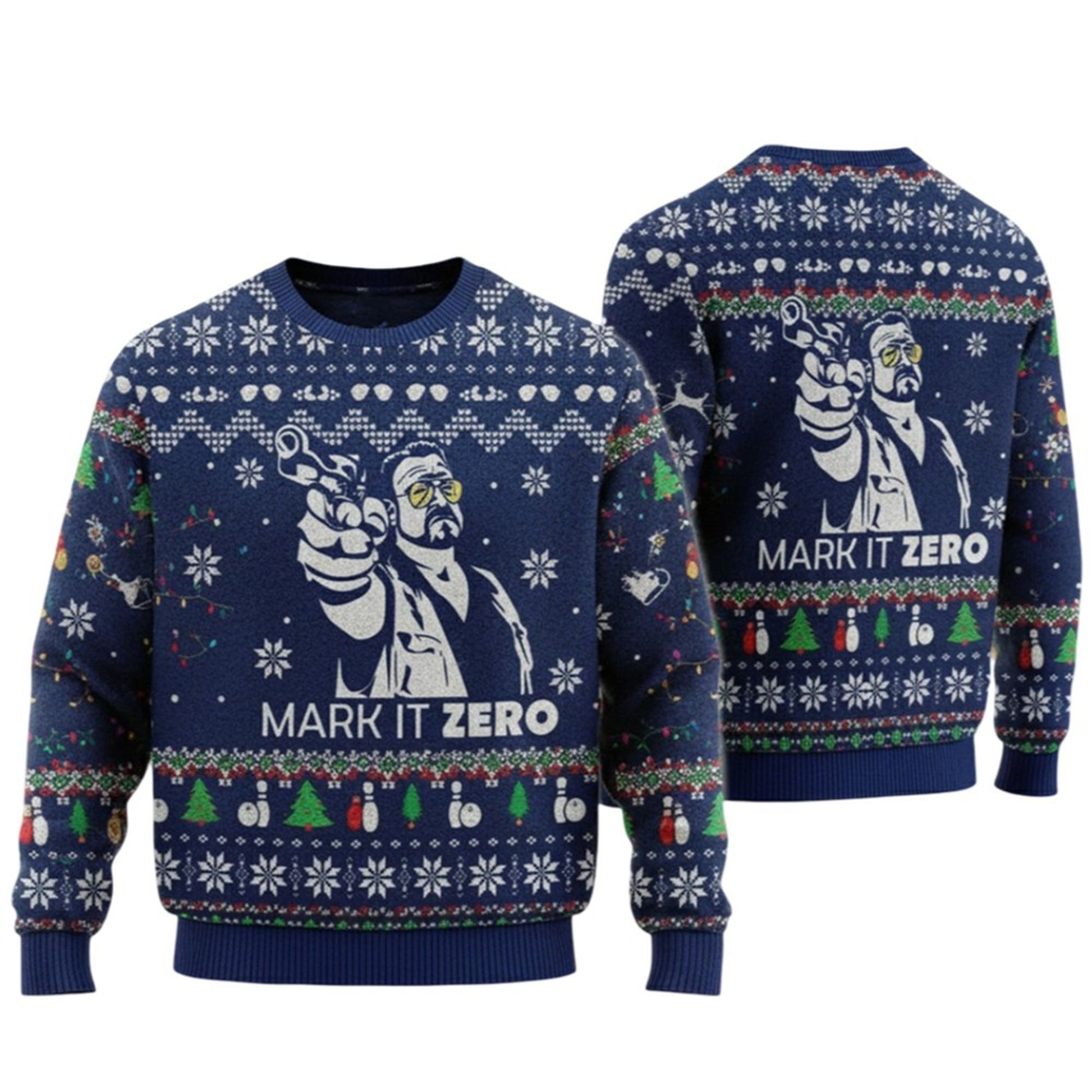 2026 Christmas The Big Lebowski Ugly Christmas Sweater - Moonbestprint