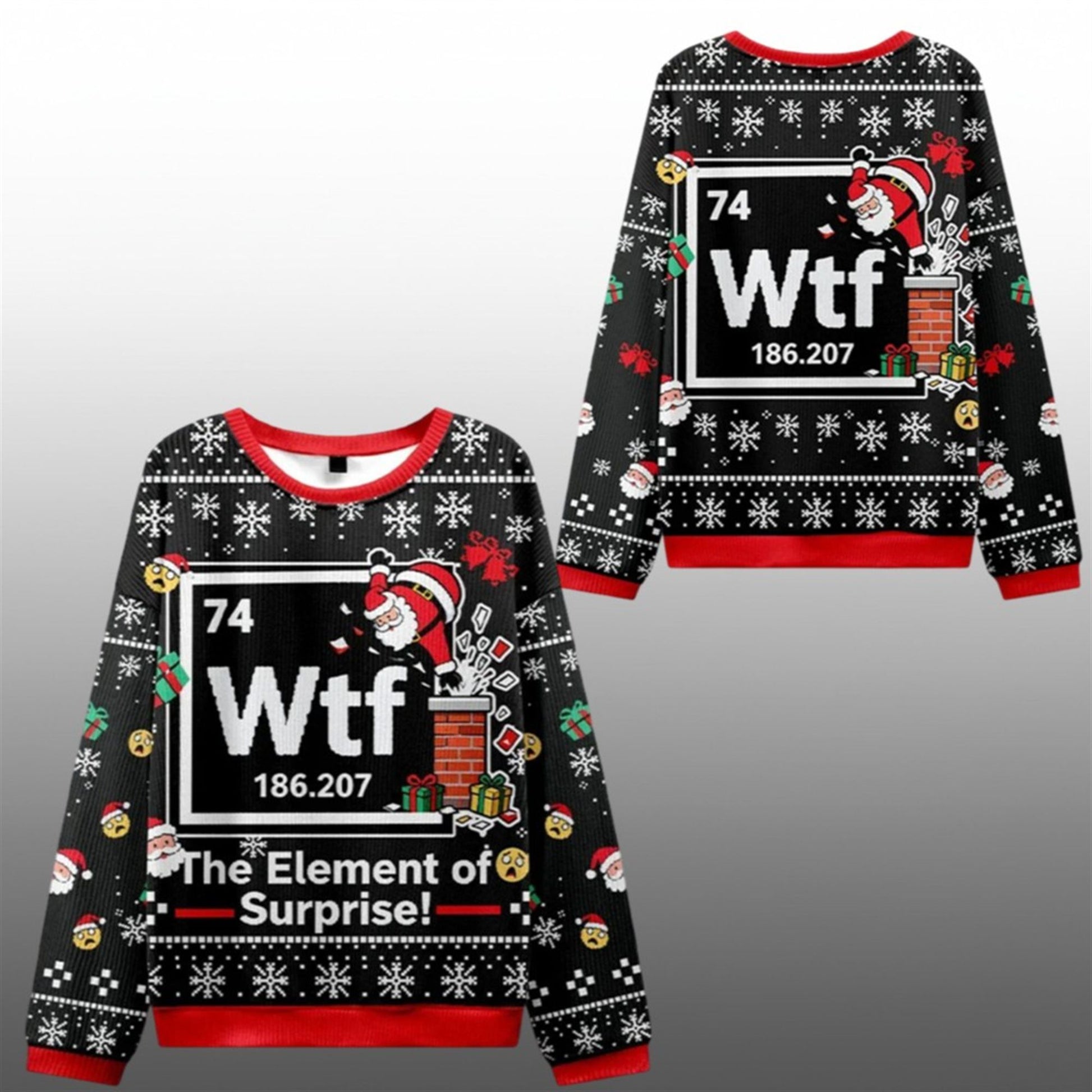 2026 Christmas The Elements Of Surprise Ugly Sweater - Moonbestprint