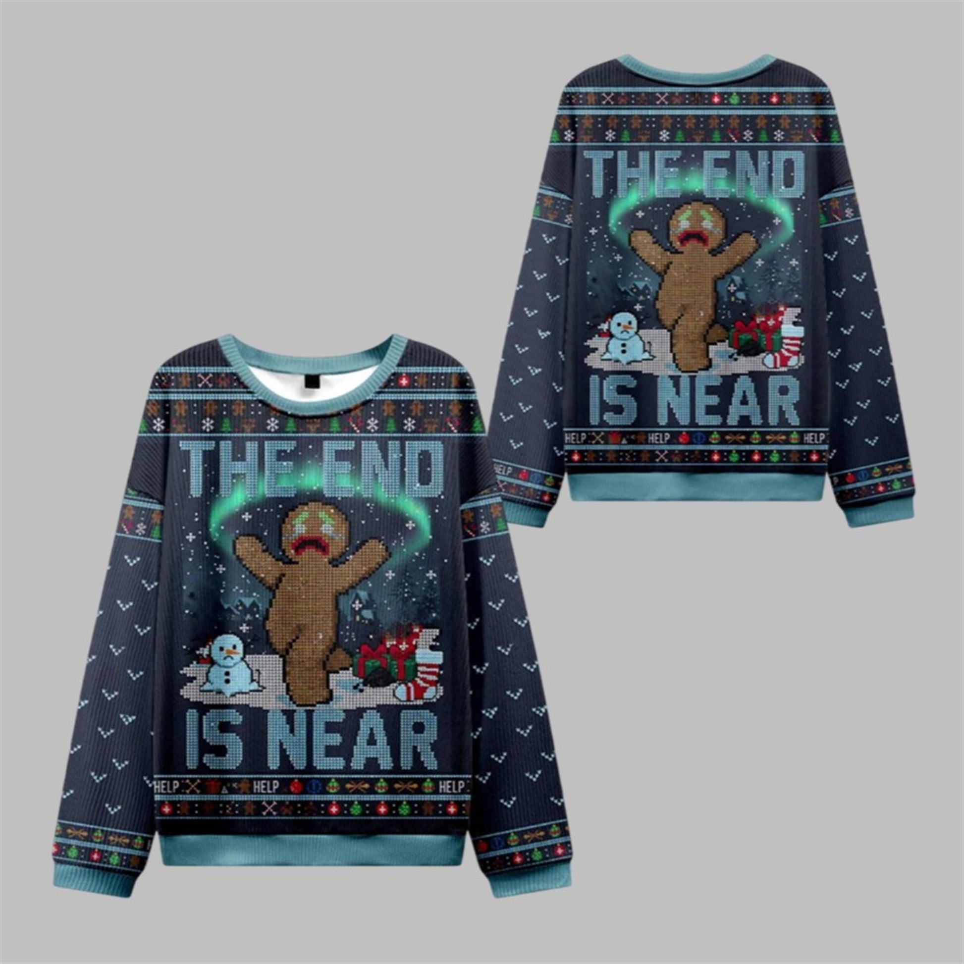 2026 Christmas The End Is Near Ugly Sweater - Moonbestprint