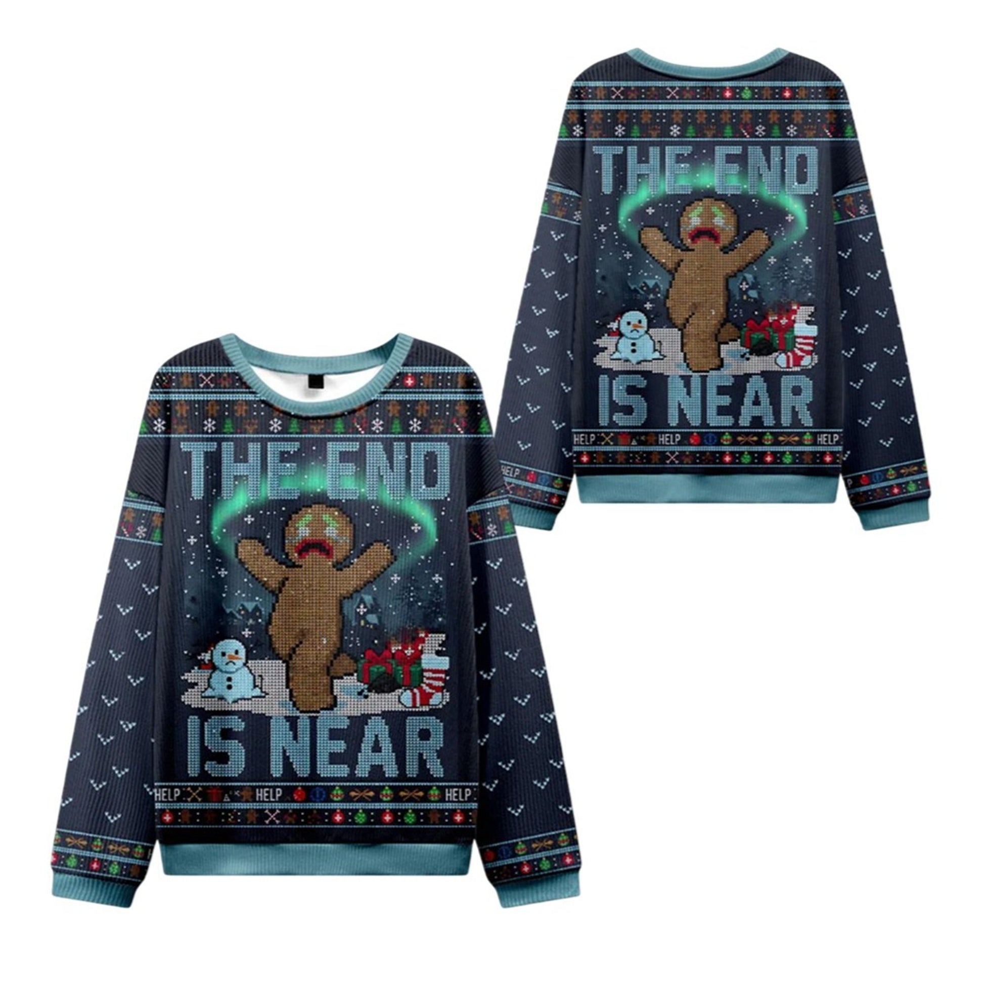 2026 Christmas The End Is Near Ugly Sweater - Moonbestprint