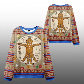2026 Christmas The Gingerbread Man Ugly Sweater - Moonbestprint