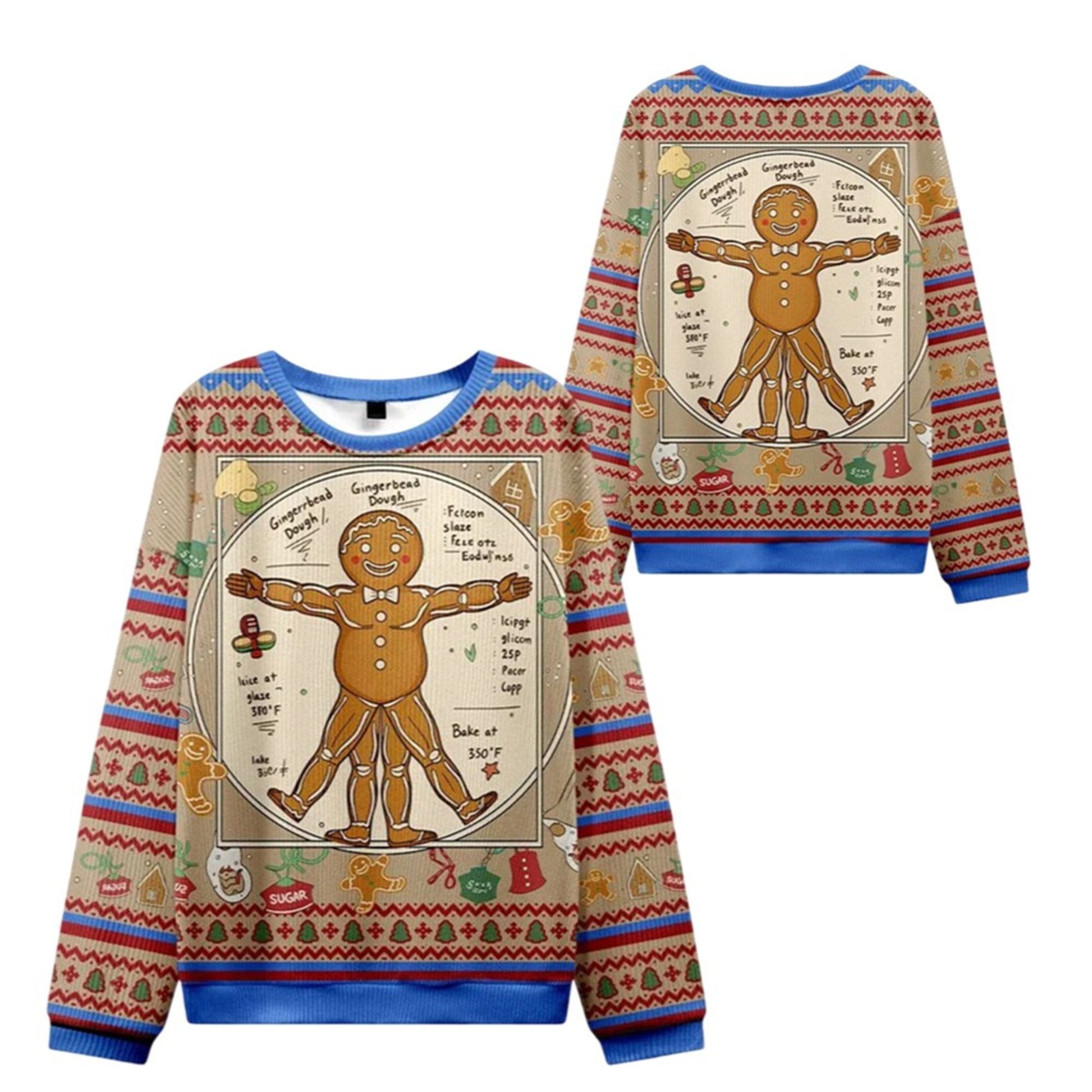 2026 Christmas The Gingerbread Man Ugly Sweater - Moonbestprint