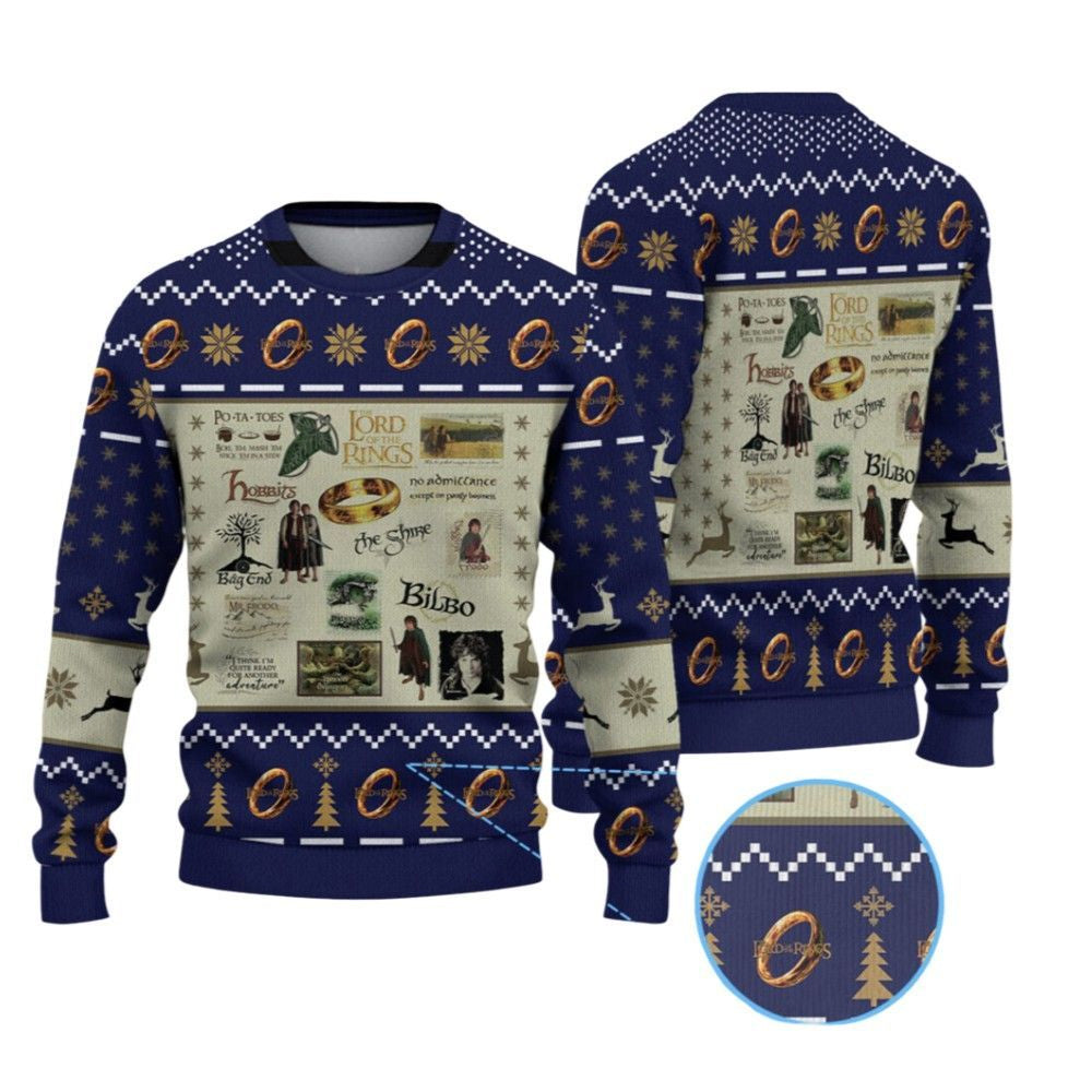 2025 Christmas The Lord Of The Rings Ugly Christmas Sweater – Moonbestprint