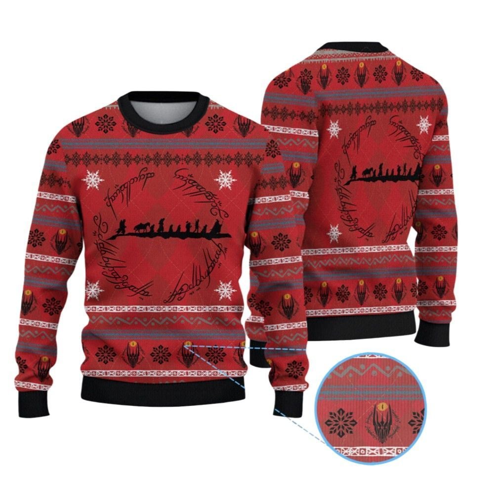 2026 Christmas The Lord Of The Rings Ugly Sweater - Moonbestprint