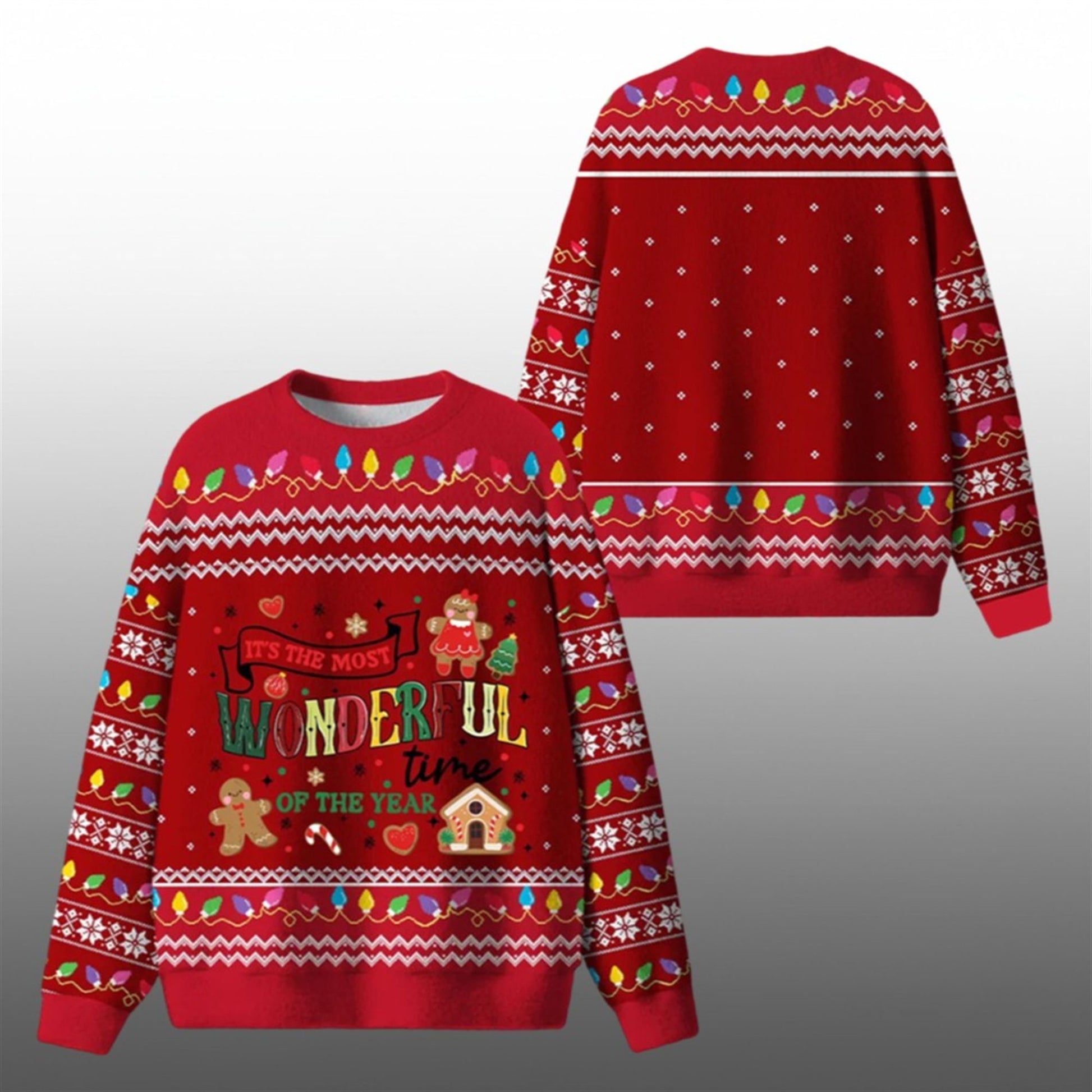 2026 Christmas The Most Wonderful Ugly Sweater - Moonbestprint