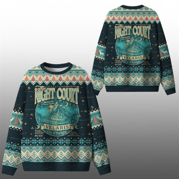 2026 Christmas The Night Court Velaris City Of Starlight Ugly Sweater - Moonbestprint