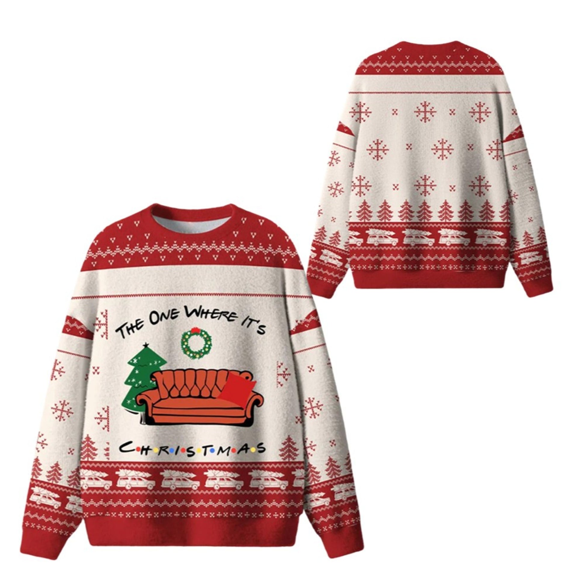 2026 Christmas The One Where It's Christmas Ugly Sweater - Moonbestprint