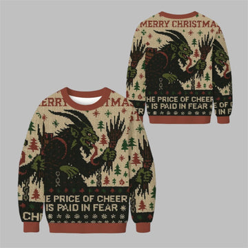 2026 Christmas The Price Of Cheer Is Paid In Fear Ugly Sweater - Moonbestprint