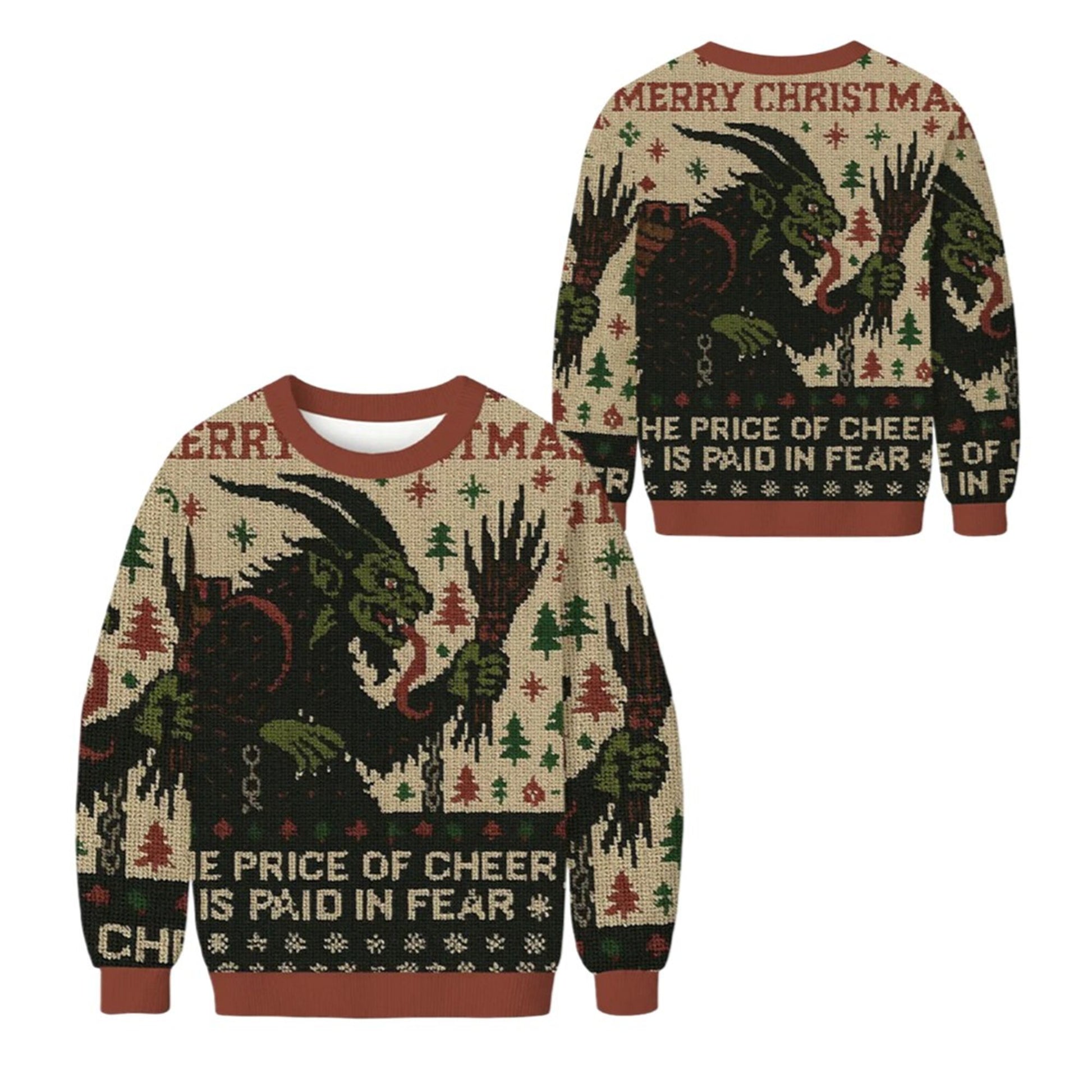 2026 Christmas The Price Of Cheer Is Paid In Fear Ugly Sweater - Moonbestprint