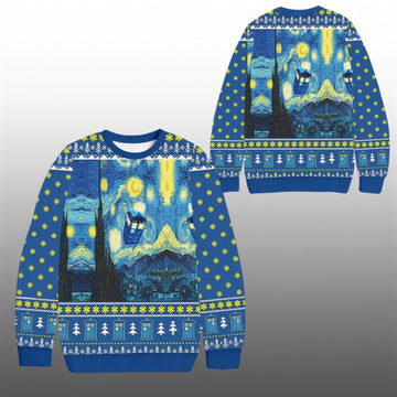 2026 Christmas The Starry Night Ugly Sweater - Moonbestprint