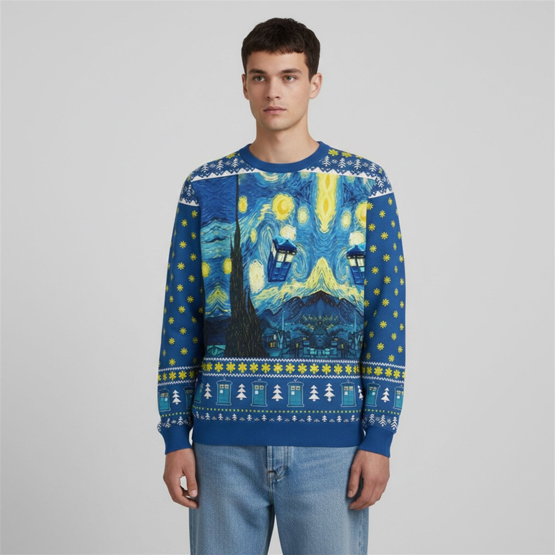 2026 Christmas The Starry Night Ugly Sweater - Moonbestprint