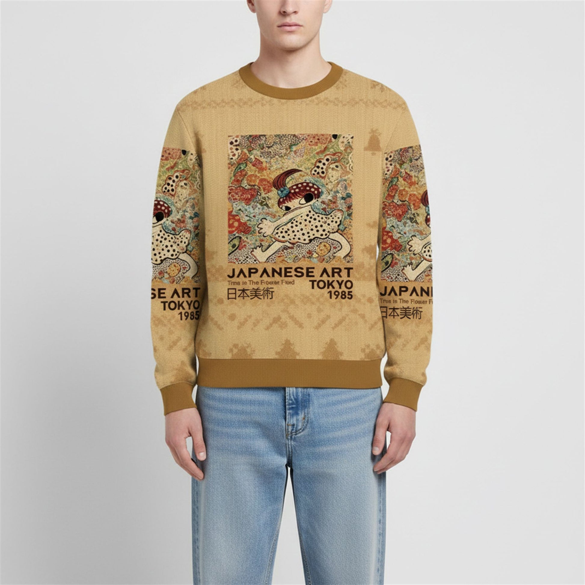 2026 Christmas The Stride Girl Japanese Art Ugly Sweater - Moonbestprint