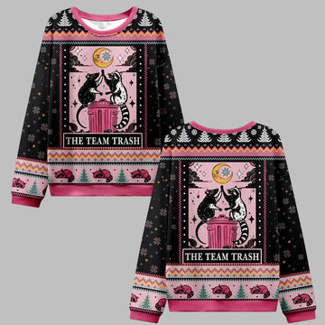 2026 Christmas The Team Trash Opossum Ugly Christmas Sweater - Moonbestprint