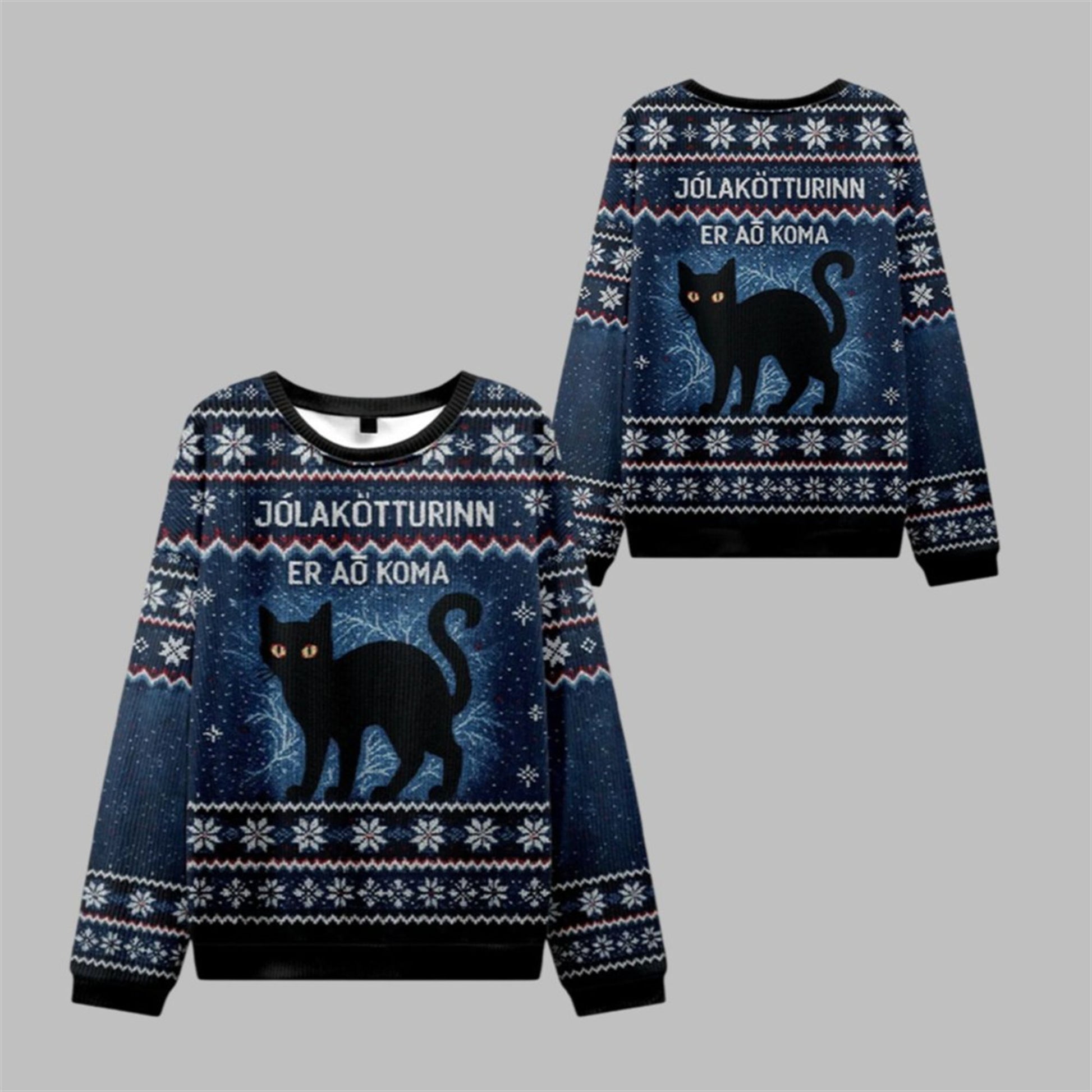 2026 Christmas The Yule Cat is Coming Ugly Sweater - Moonbestprint