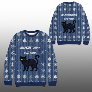 The Yule Cat is Coming Ugly Sweater 2026 Christmas - Moonbestprint