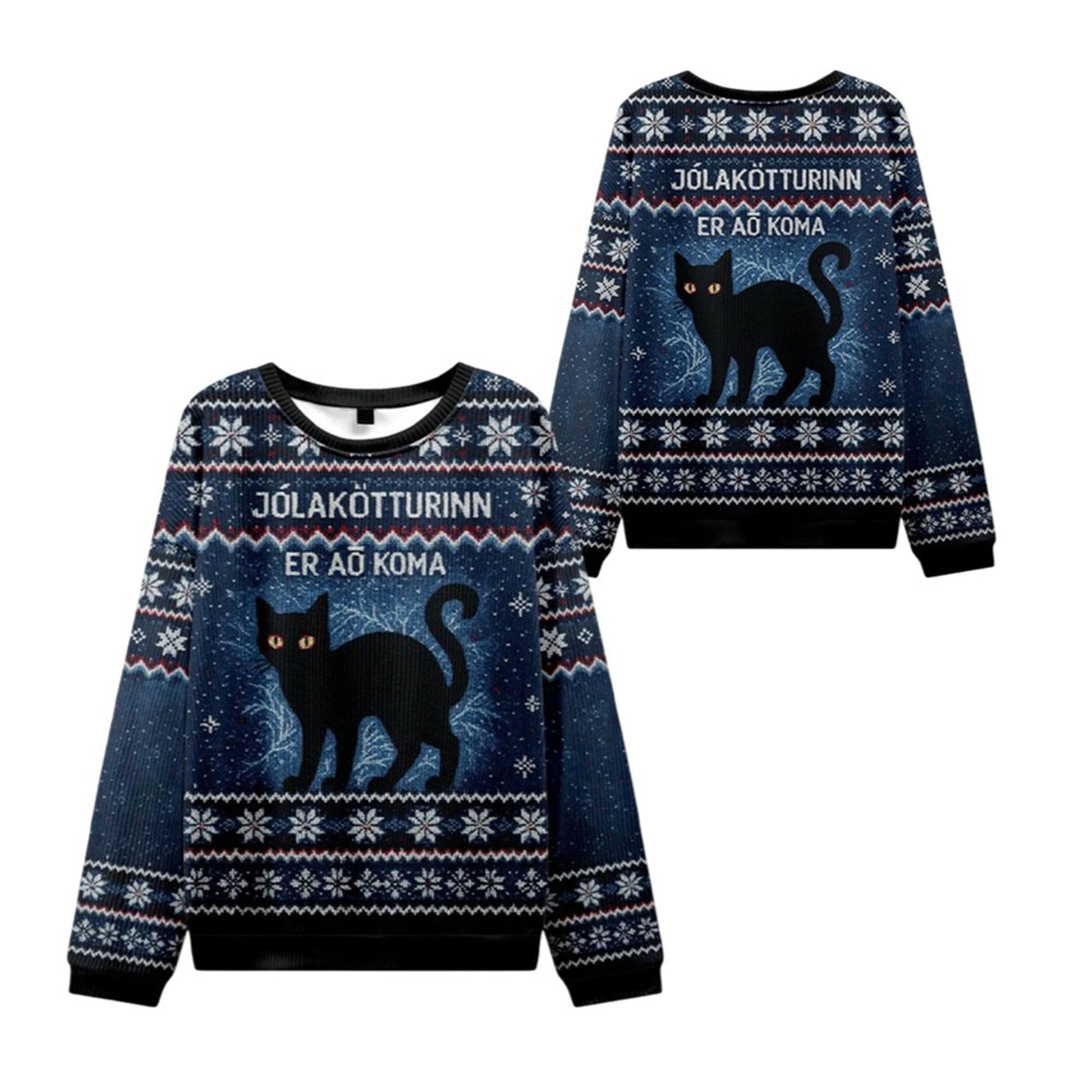 2026 Christmas The Yule Cat is Coming Ugly Sweater - Moonbestprint