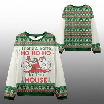 2026 Christmas There's Some Ho Ho Ho In This House Ugly Sweater - Moonbestprint
